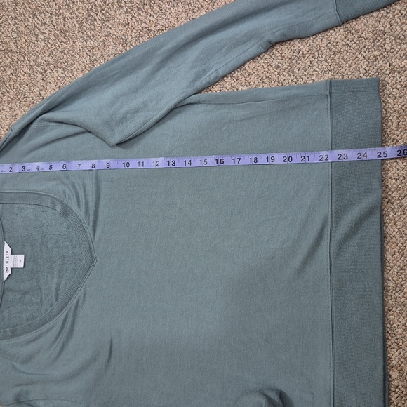 Athleta Sunrise V-Neck Sweatshirt Blue-Gray Size Small EUC - Picture 7 of 7